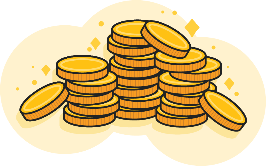 Large Pile of Gold Coins